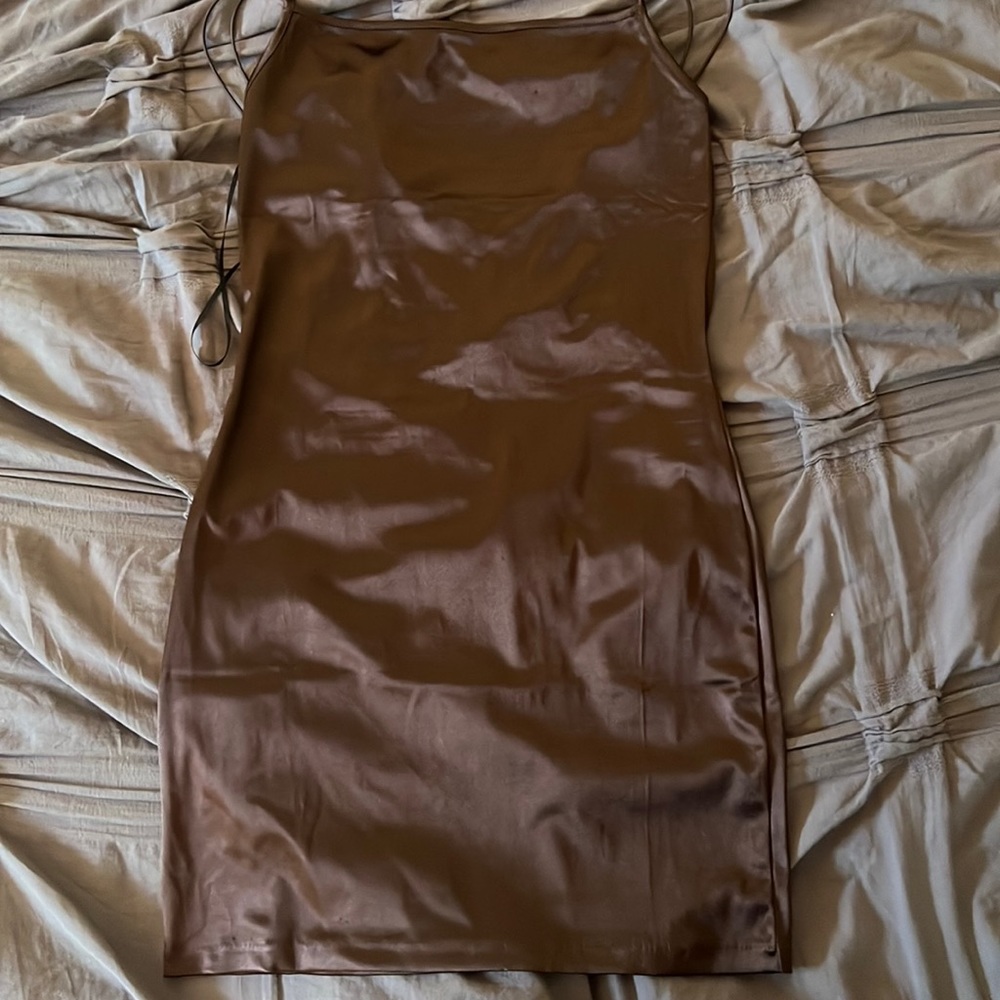 Satin Mini Dress